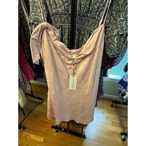 LoveShackFancy Dresses & Skirts - LoveShackFancy Cambrette Dusty Quartz Pink Slip Mini Dress Coquette NWT XL $465